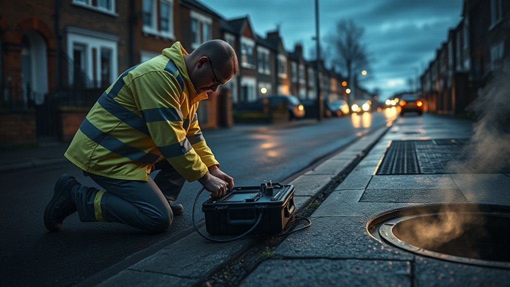 No-dig underground leak detection equipment in Forest Hill